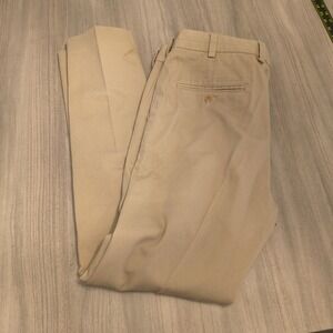Bills Khakis Pants Mens 36x32 Vintage Twill Classic Fit Pleated USA STAINED